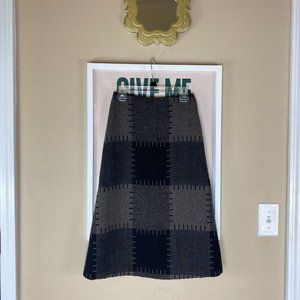Patchwork Midi Skirt